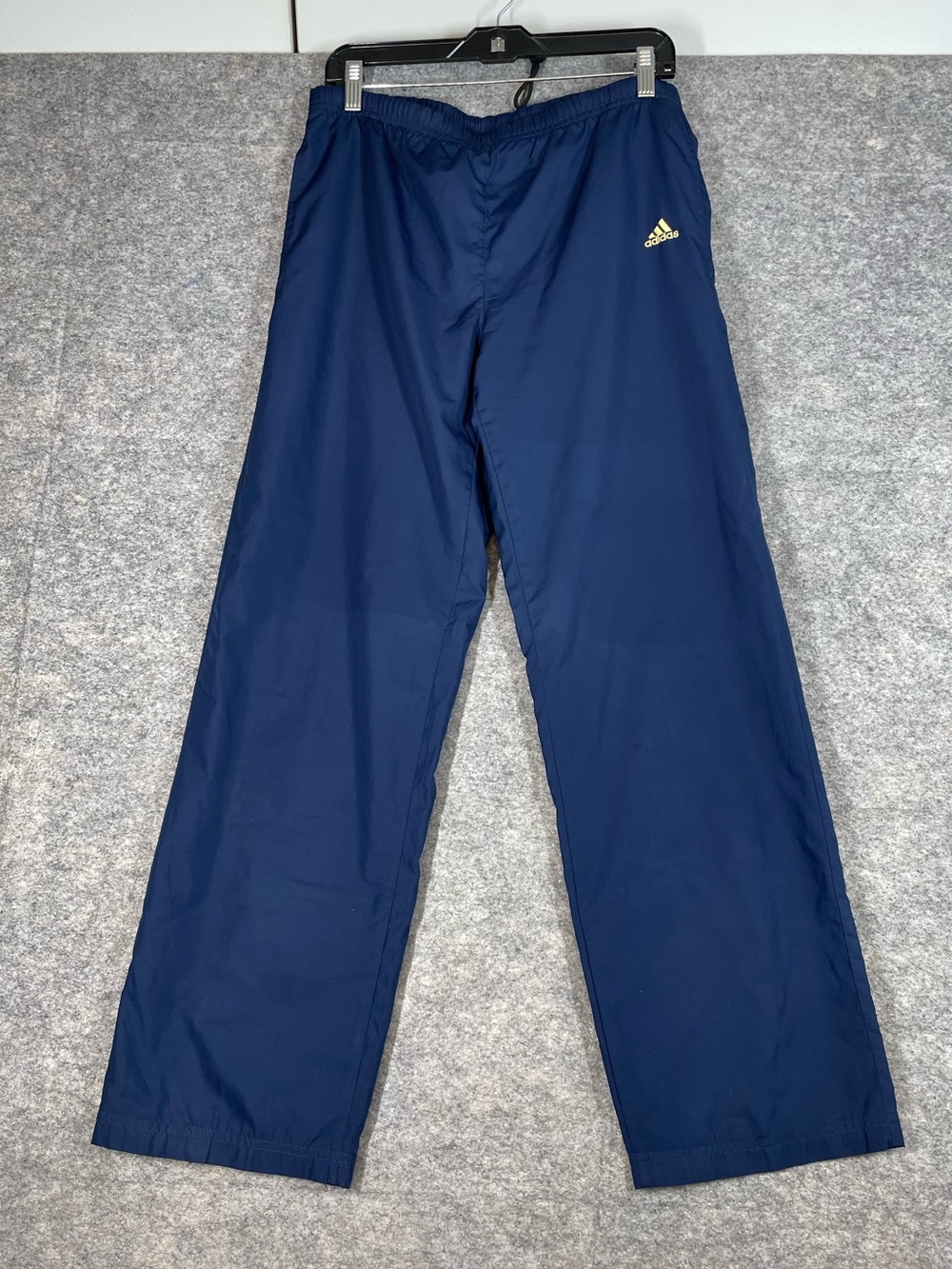 Vintage Y2K Adidas Track Pants Blue Small Athletic Windbreaker Joggers Training